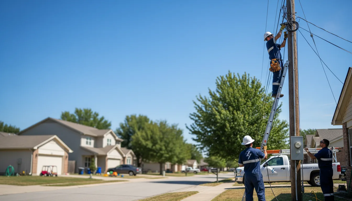 Residential electrician providing installation services in Lakeville, NY